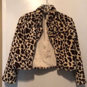 Forever 21 faux fur leopard jacket